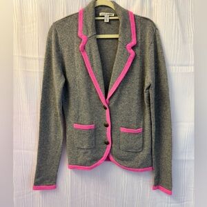 Gray and Pink Women's Blazer